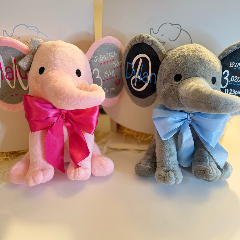 Personalized Birth Stats Elephant