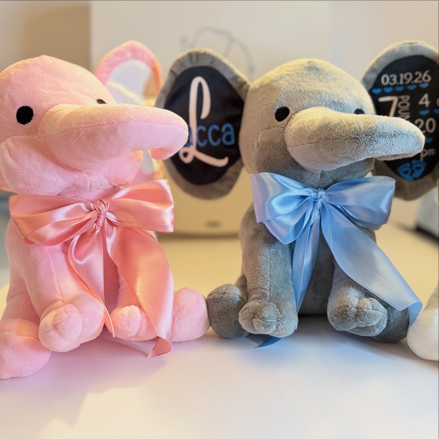 Personalized Birth Stats Elephant