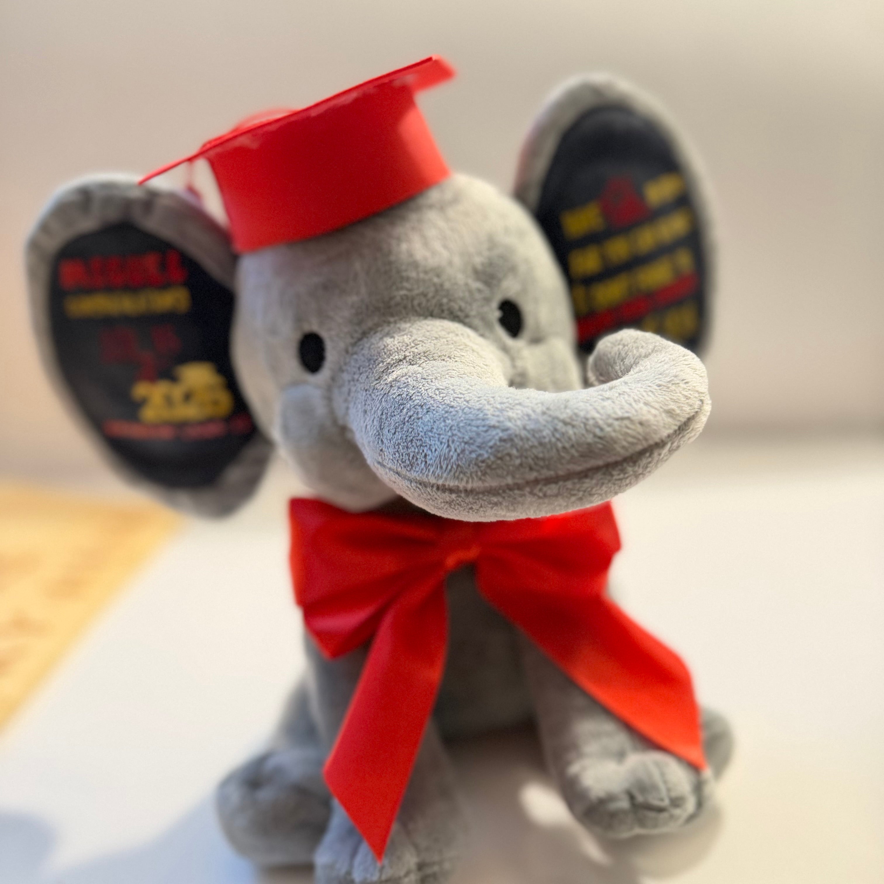 Personalized Graduation Elephant Plush