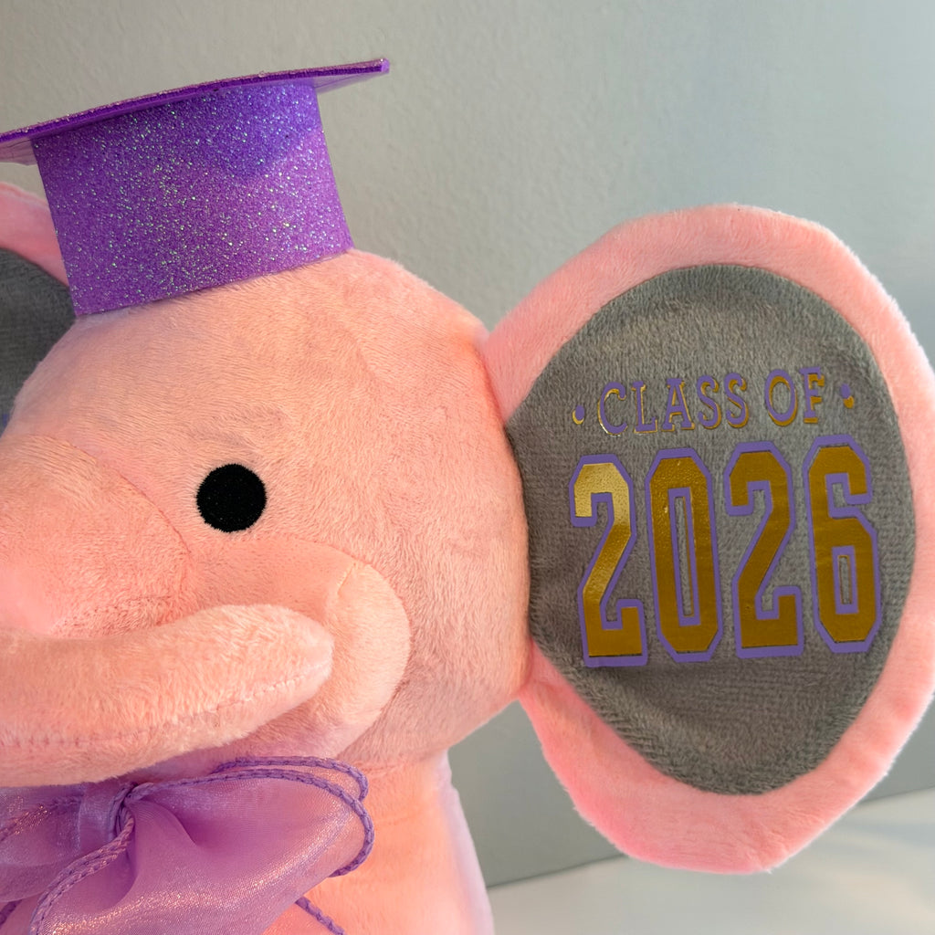 Personalized Graduation Elephant Plush