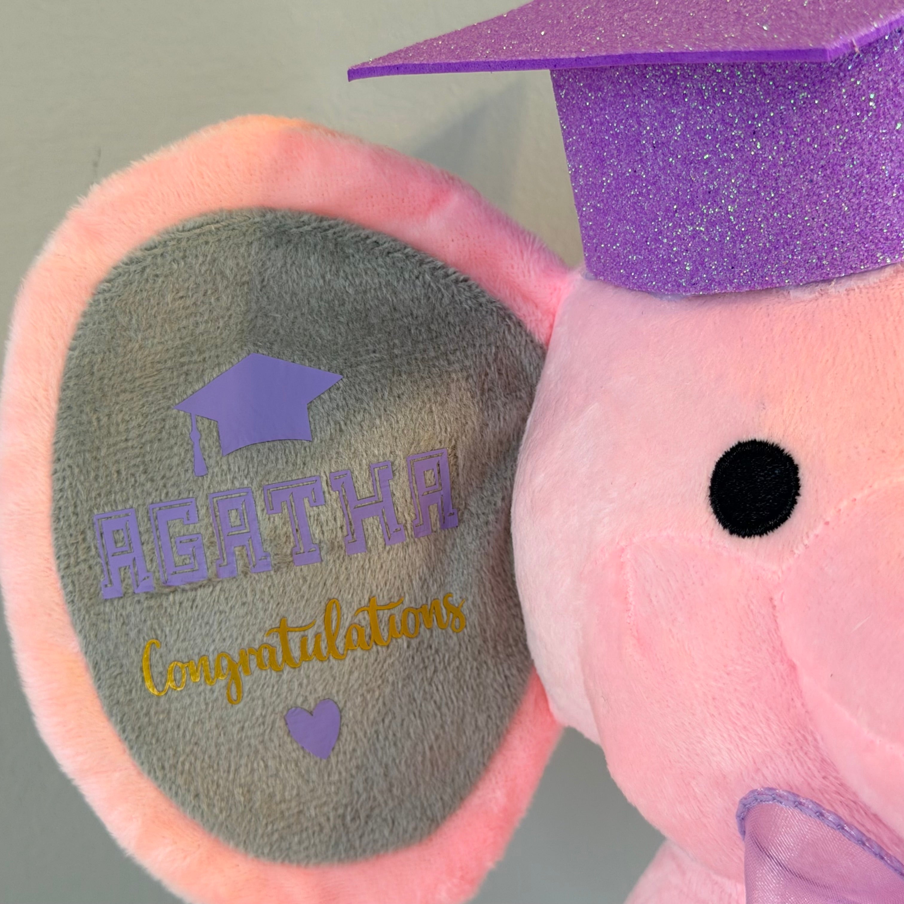 Personalized Graduation Elephant Plush