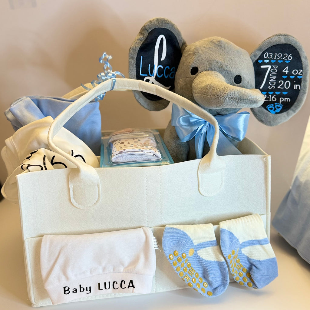 The Grand Welcome Set: Ultimate Personalized Luxury Baby Gift Basket
